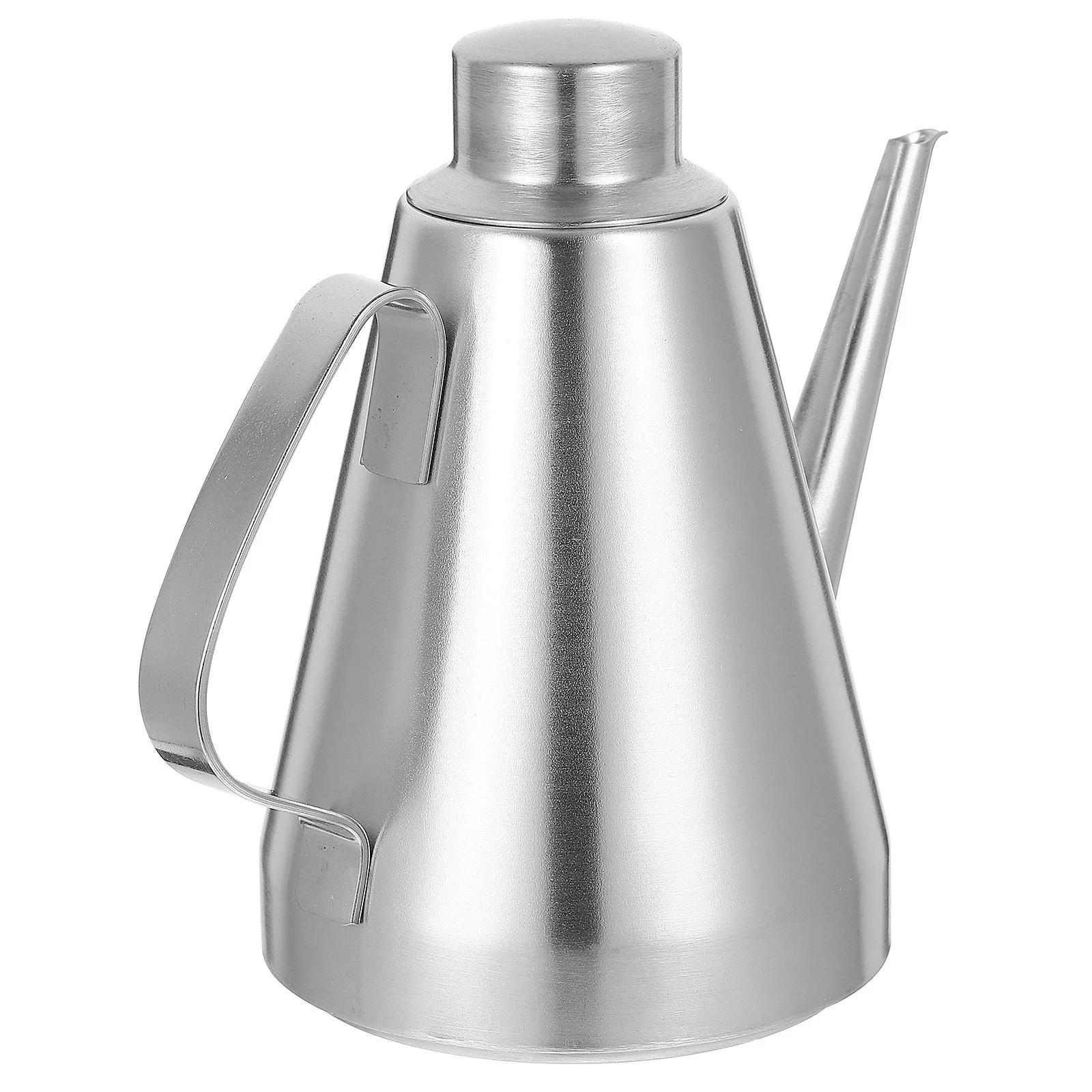 Stainless Steel Castor Olive Oil Kettle Decanter 10*10*155cm Dispenser Bottle Dust-proof