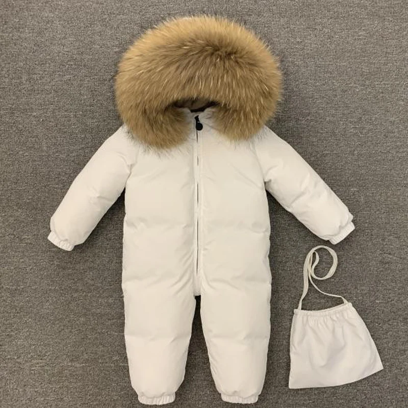 Children Winter -30C Thicken Down Jacket Girl Outside Warm Clothing Boy Winter Jacket for Russian Toddler Outerwear Romper Coats