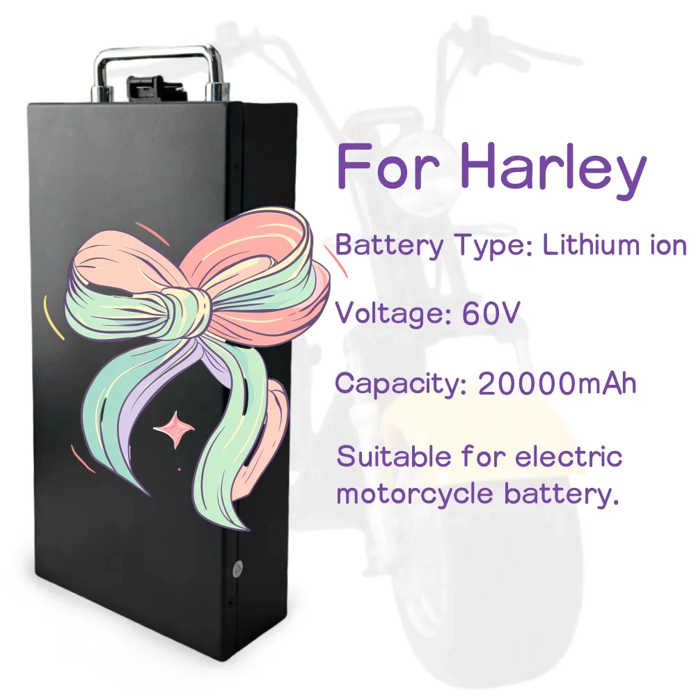 60V for Harley Electric Vehicle Lithium Battery 10/20/30Ah Two wheeled Foldable Citycoco Electric Scooter Battery