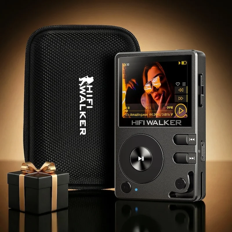 HiFi Walker H2 DAP-speler, draagbare MP3 Native DSD128, 64GB tot 512GB, ESS DAC-chip, USB-DAC, verliesvrije 2-weg Bluetooth LDAC