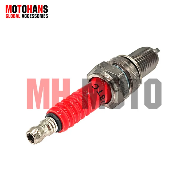 1PC/2PC D8TC-3 D8EA-3 THREE HEAD SPARL PLUG FOR CG125 150 200 250 WY125 ZONGSHEN HAOJUE LONCIN AKT125 XL185 DR200