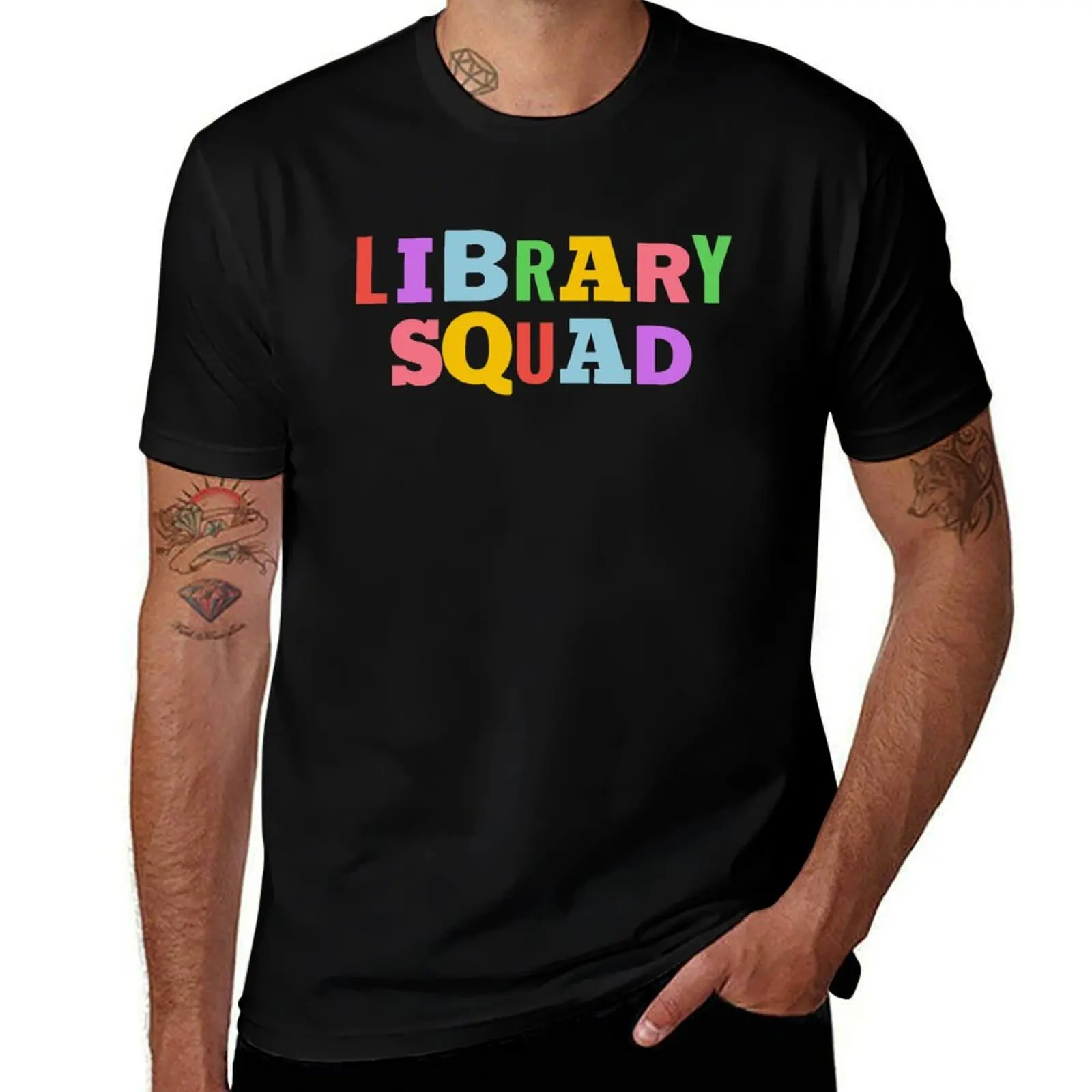Library Squad T-Shirt Work Duty Casual T-Shirt