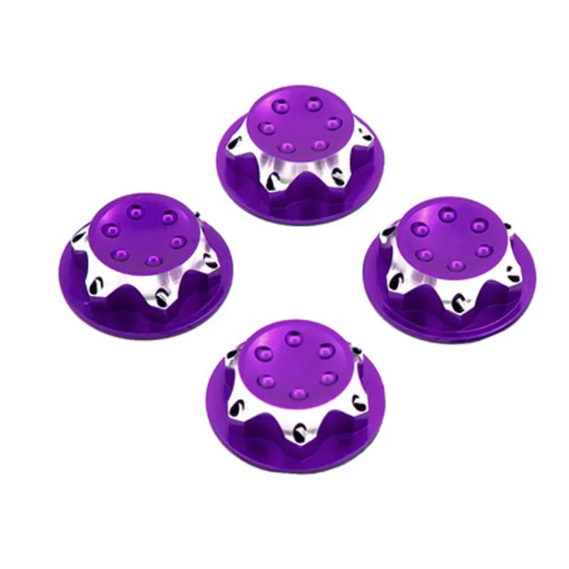 4pcs 17mm Aluminium Wheel Hub Cover Antidust Cover Hex Nut For Rc 1:8 X-maxx Summit E-revo Arrma Model Car Anti-skid Wheel Cover