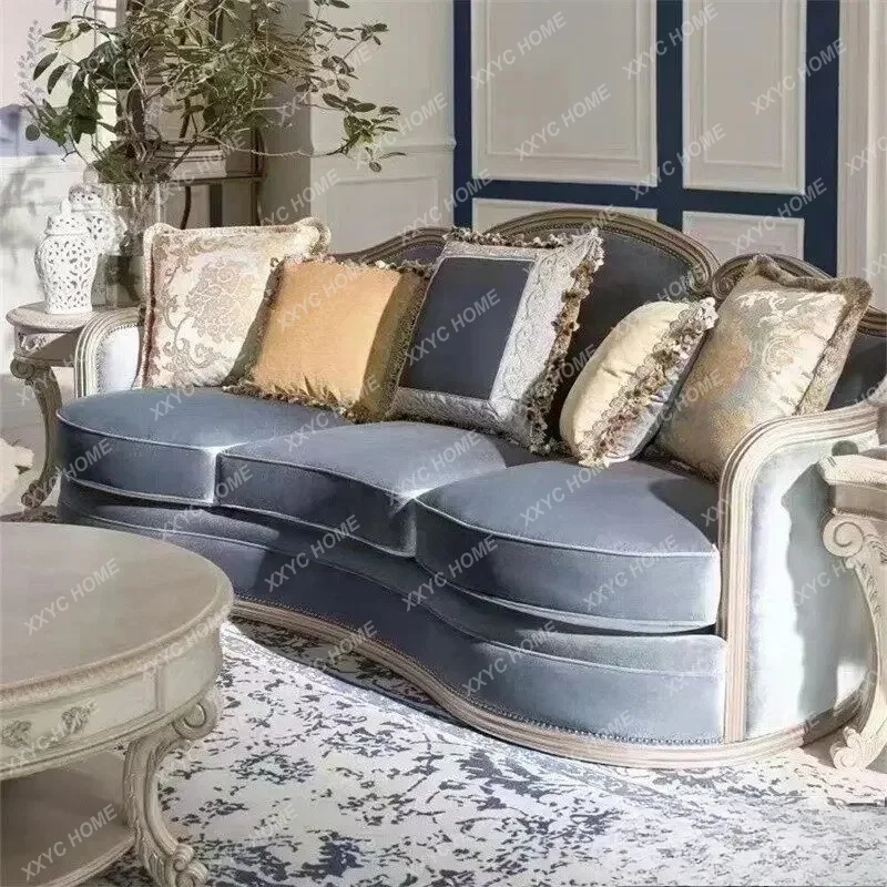 retro luxury villa simple sofa