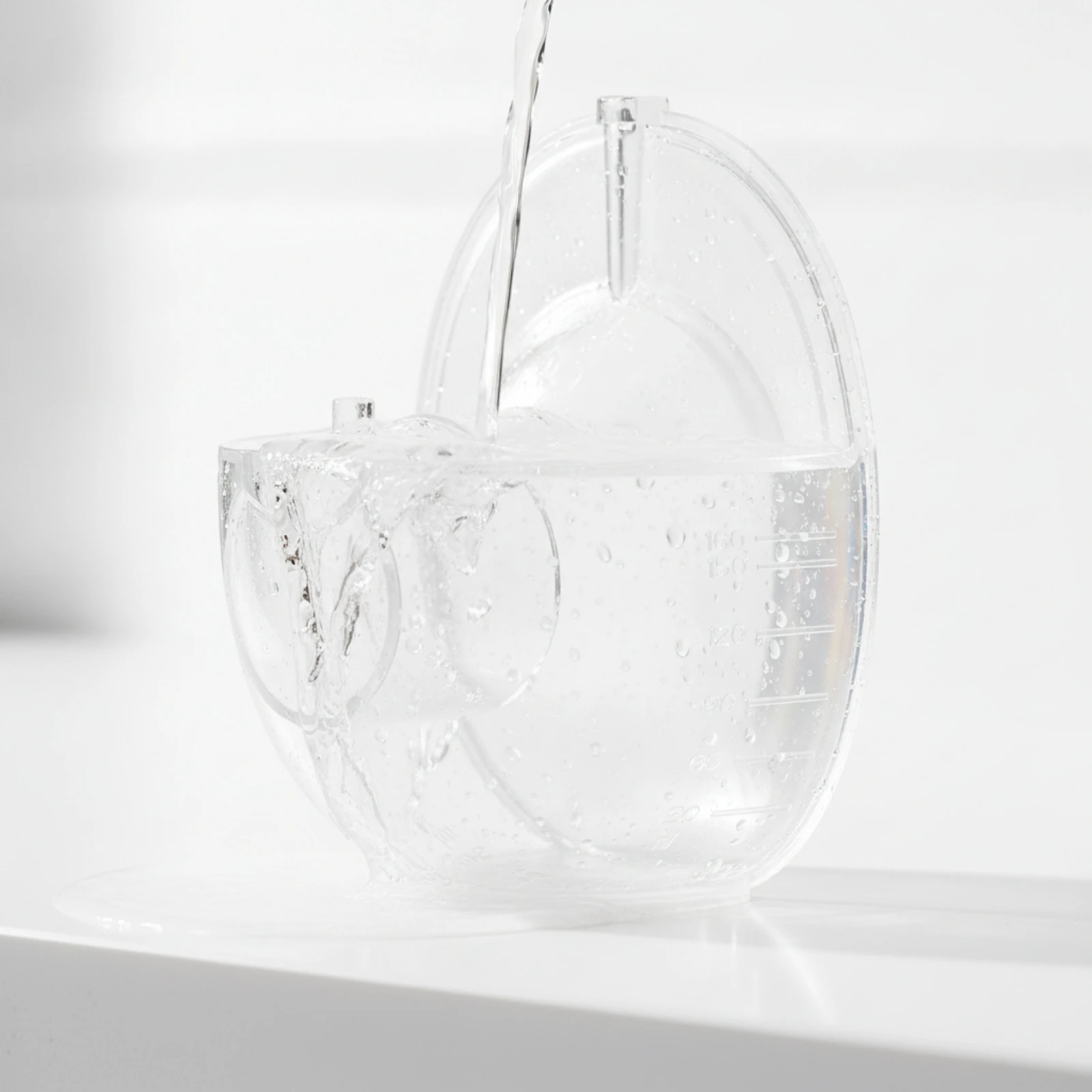 collector-shell-with-spout-transparent-breast-pump-cup-accessory-handshands-off-for-nursing-mothers