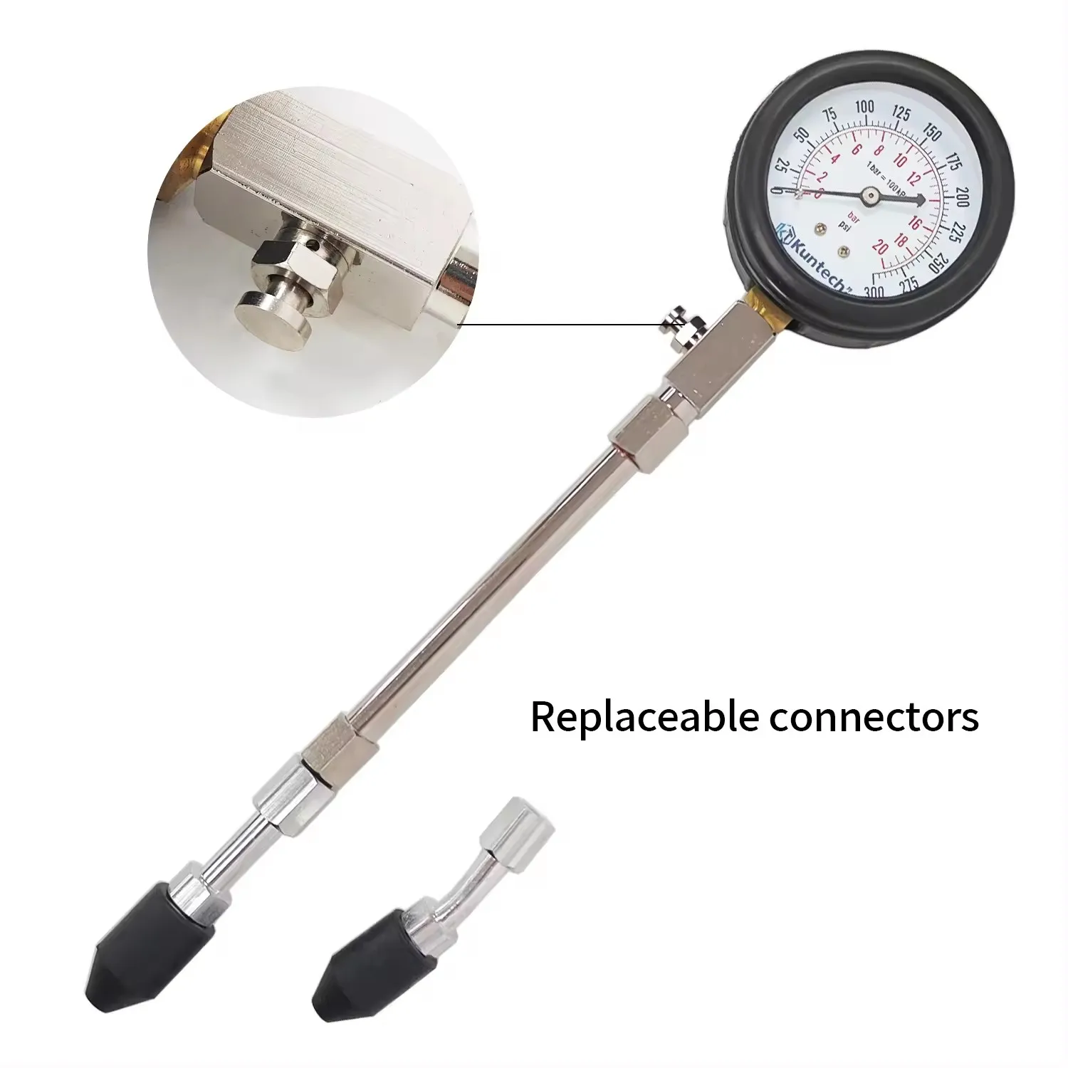 Kit tester per manometro per tester di compressione di alta qualità Manometro per cilindro motore moto auto