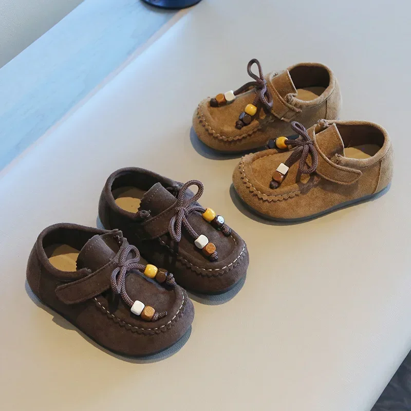 

Новинка 2023 года, детская обувь для девочек, весенне-осенняя детская кожаная обувь с кисточками в стиле ретро, модная универсальная повседневная обувь для малышей, мягкая