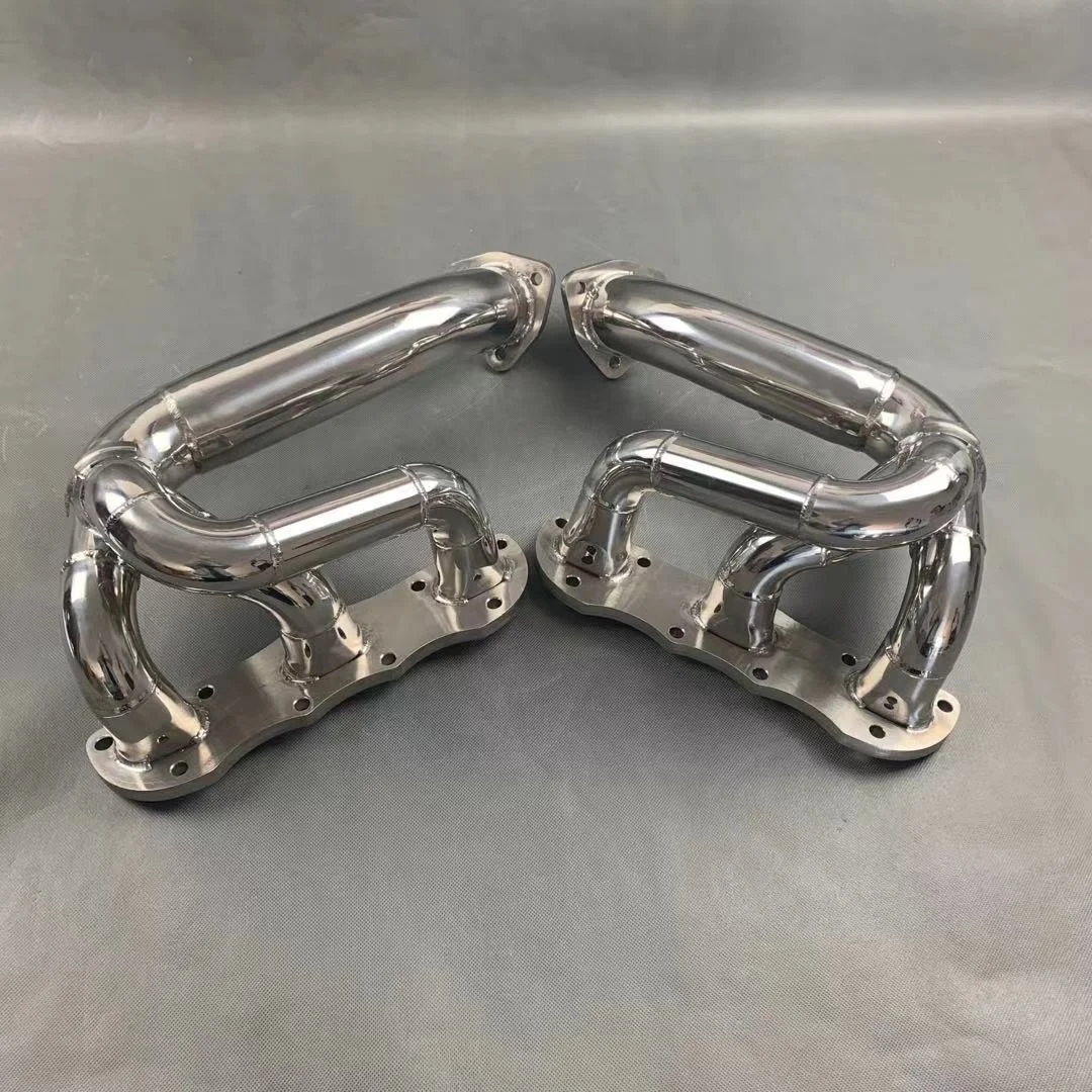 304 Stainless Steel Exhaust Pipe Manifold Header For Porsche Cayman Boxster 987.2 2.9T 3.4T 2008-2012
