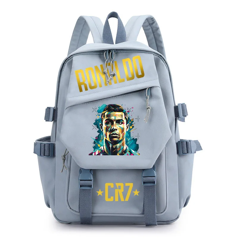 Ronaldo printed student schoolbag girls backpack outdoor travel bag casual bag youth bag