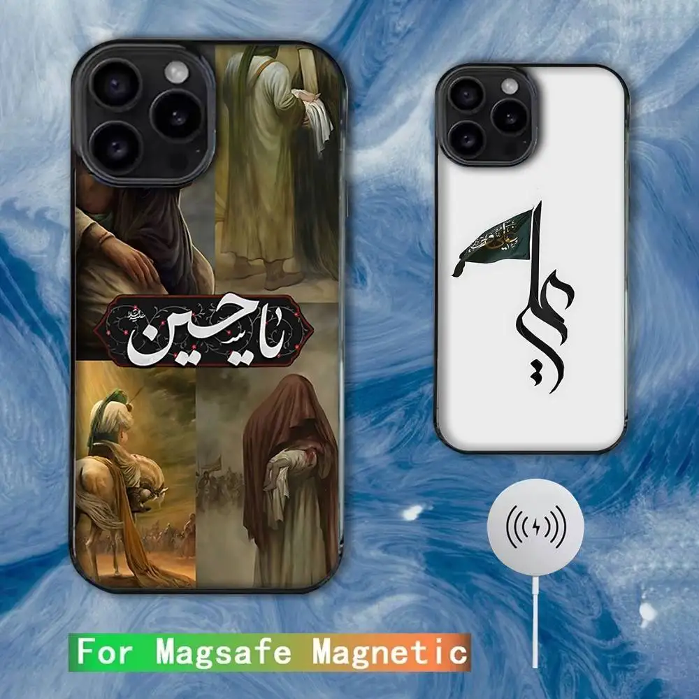 

Imam Hussain Shia Ali Phone Case For iPhone 16e,16,15,14,13,12,11,Plus,Pro,Max,Mini Magsafe Magnetic Wireless Charging
