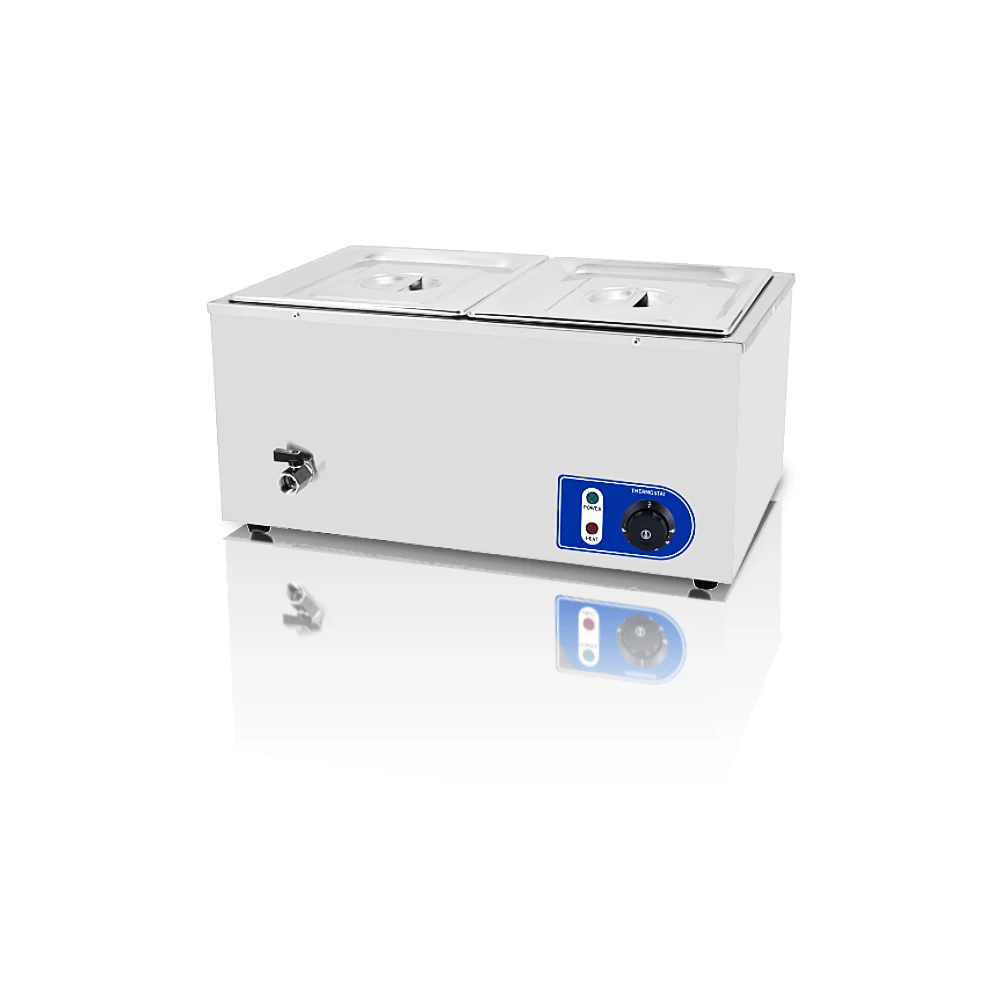 

2025 New Arrival 2 Pans Commercial Electric Bain Marie Food Warmer 1500W For Other Hotel & Restaurant Supplies