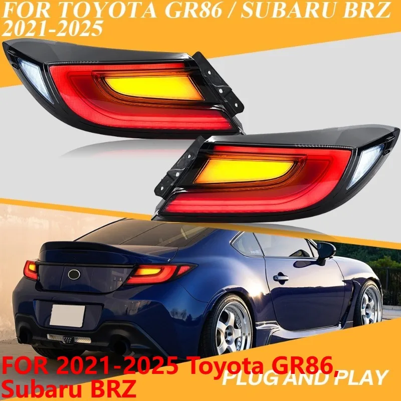 

Для Toyota GR86 2021-2025 Subaru BRZ дымчатый светодиодный задний фонарь 1 комплект
