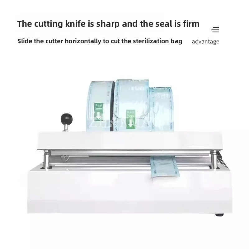 220VDental Oral Sterilization Bag Sealing Machine Metal Body Medical Clinic Medical Packaging Disinfection Bag Sealing