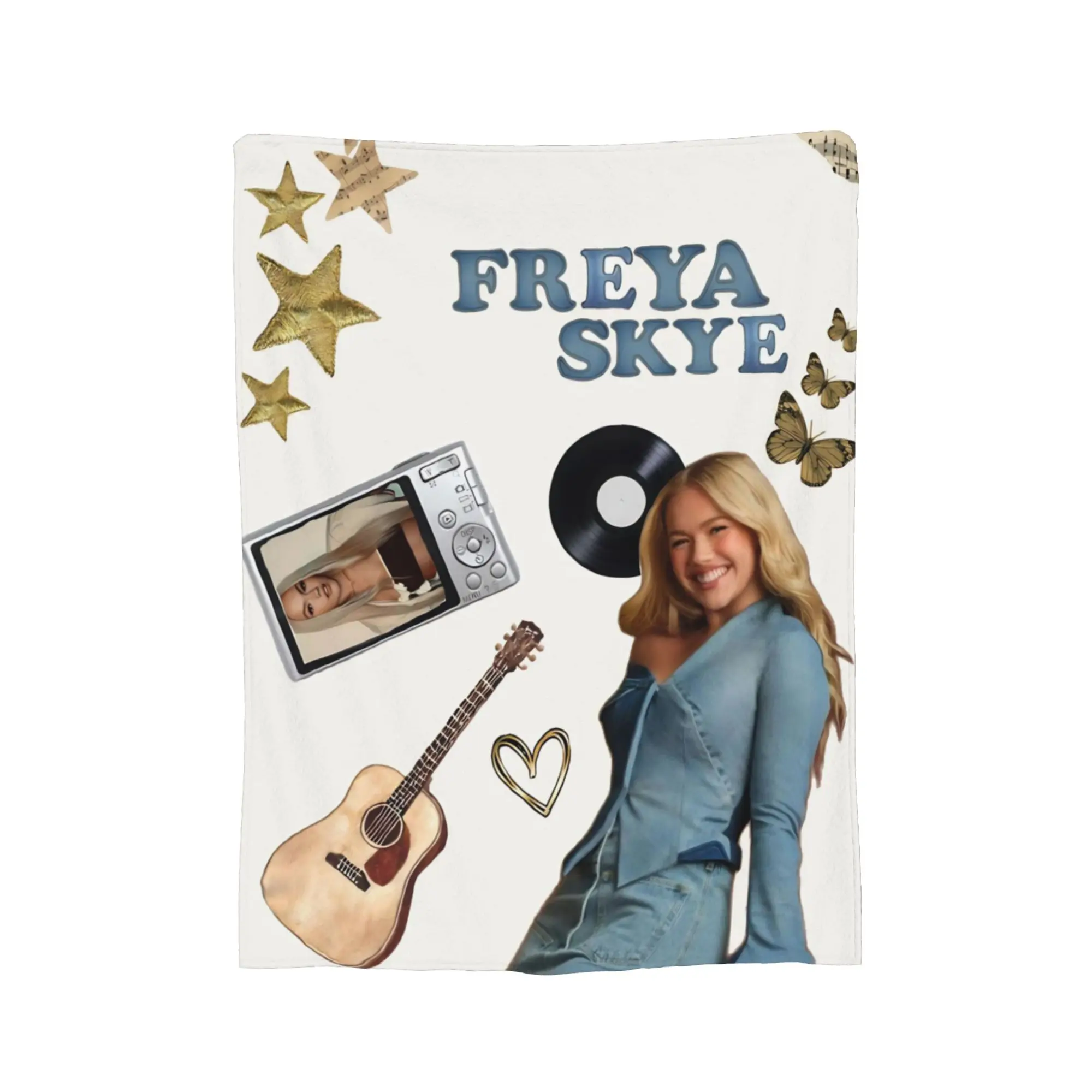 Super Soft Freya Skye Singer Tour 2026 Throw Blanket Premium Fleece Flannel Lightweight  Bed Blanket Cozy Fluffy Blankets