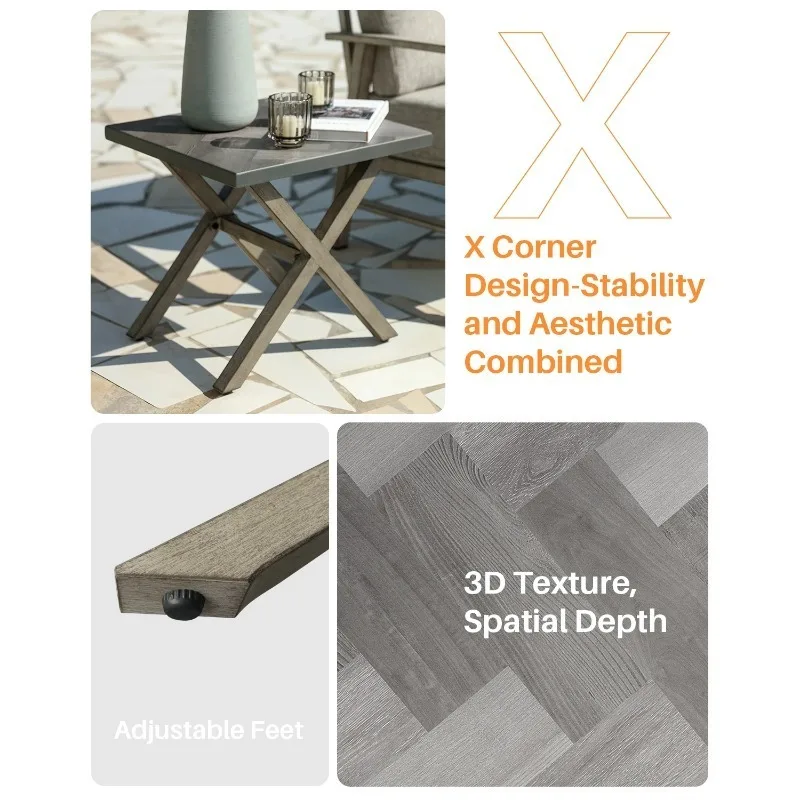 كرسي ألومنيوم لتخليص الأثاث الخارجي للحديقة، جلسة خارجية لمقاعد الحديقة، كرسي صغير قابل للطي، كراسي فناء منخفضة #3