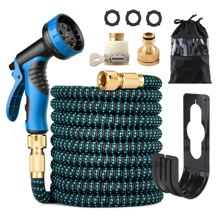 3X Expandable Garden Hose - Extends To 100FT with Spray Gun | Lightweight & Kink-Free | No-Leak Flexible Water Pipe for Cleaning