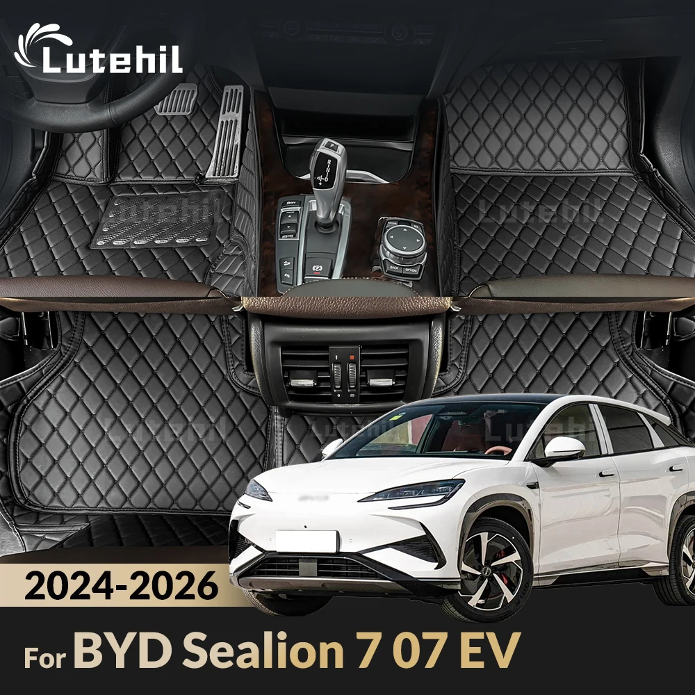 

For BYD Sealion 7 07 EV 2026 2025 2024 Custom Car Floor Mats Automobile Carpet Cover Interior Accessories Protective Pad Parts