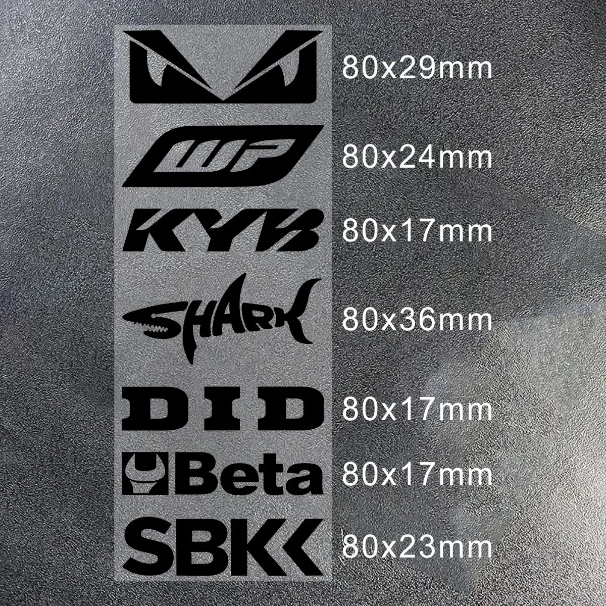 Racing-Sponsor Waterproof Vinyl Decal Sticker for Motorcycle Body Fuel Tank Fender Helmet Universal Vehicle Styling Decor