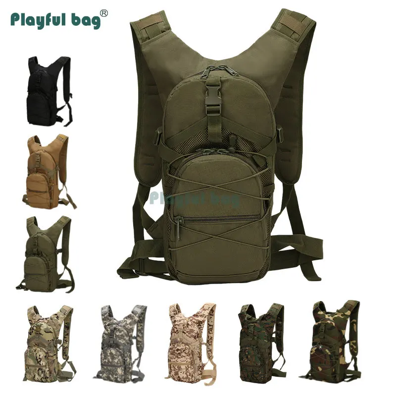 

Playful bag Outdoor sports backpack military camouflage 900D riding water bag tactical backpack AVA103