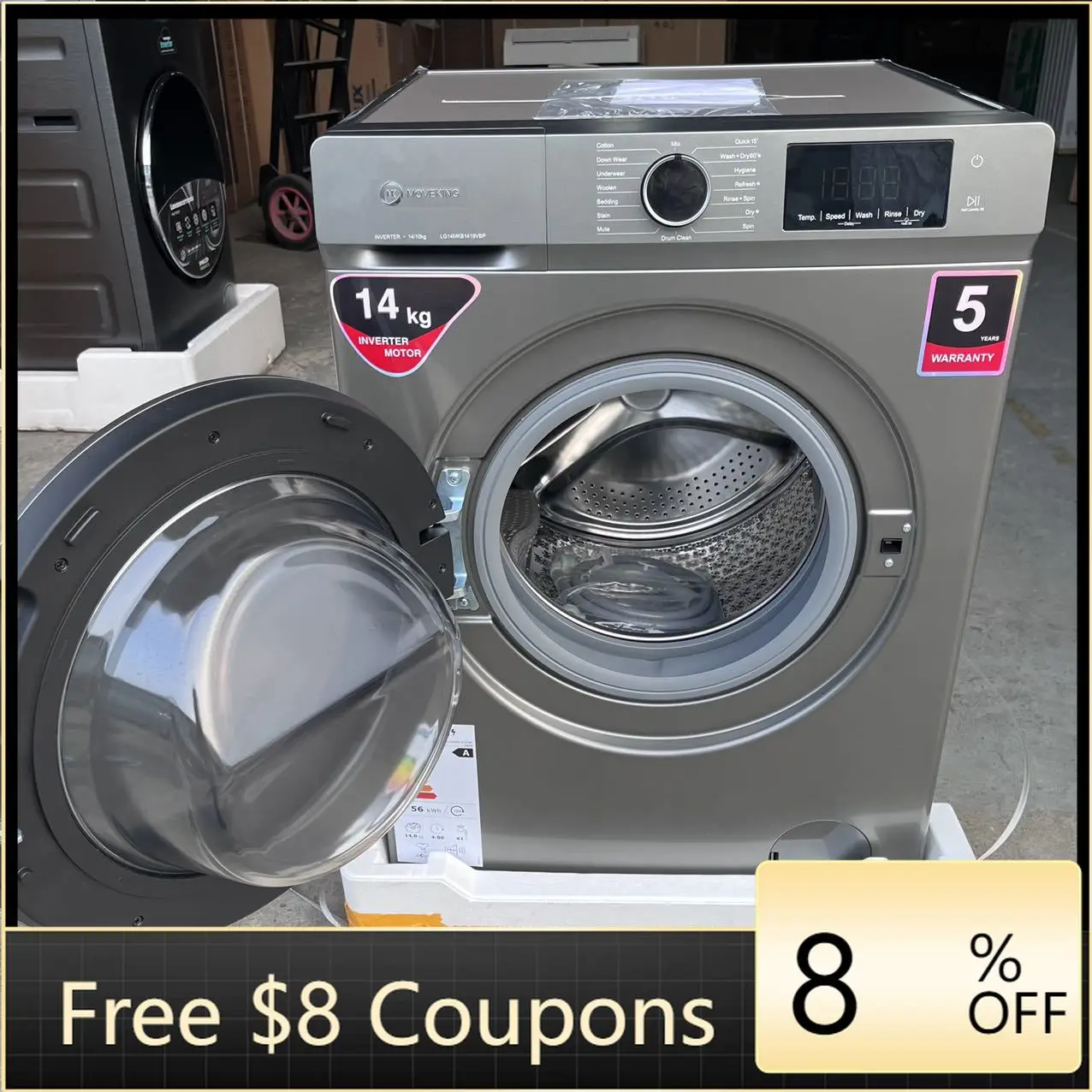 STLFBest-selling 14kg OEM Washing and Drying Combo, Smart Features, Energy-saving, Ideal for Large Families and Apartments