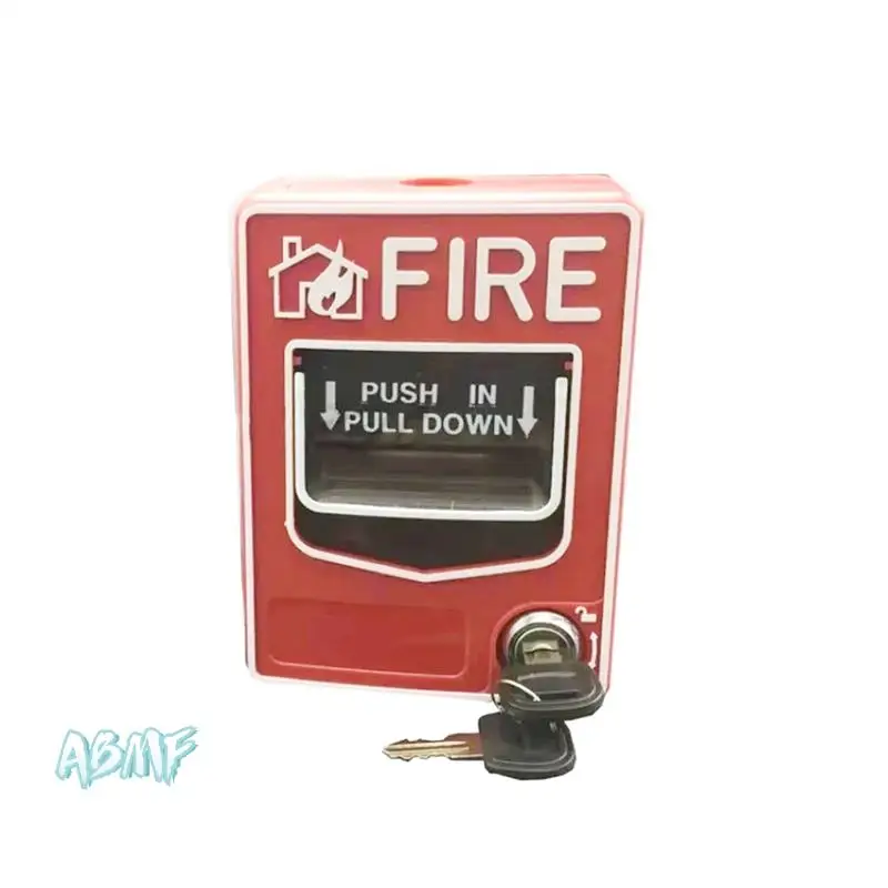 

ABMF-SB116 Fire Manual Alarm Button DC24V Conventional Manual Call Point With 2 Keys