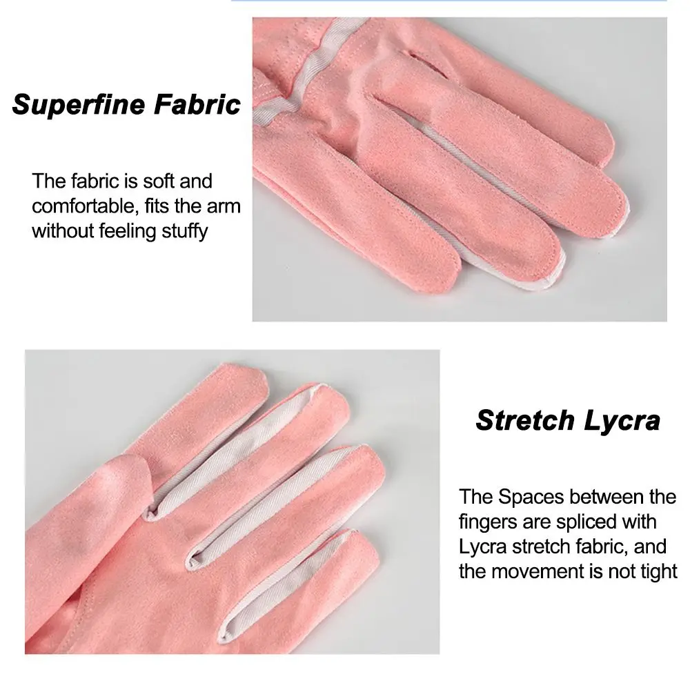 

Дышащие женские перчатки для гольфа, износостойкие, удобные спортивные перчатки, прочные, мягкие, с полной защитой пальцев, защита ладоней