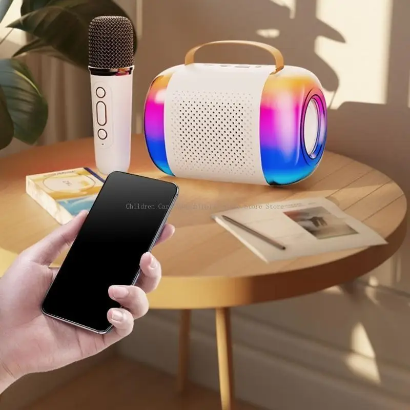 Máy karaoke cho trẻ mics mics đèn led loa từ 5-12