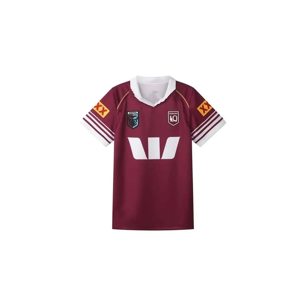 2026 New Queensland Red Team Origin State Series Rugby Sports Shirt Fan Culture Shirt Outdoor Training Men's Family Matching