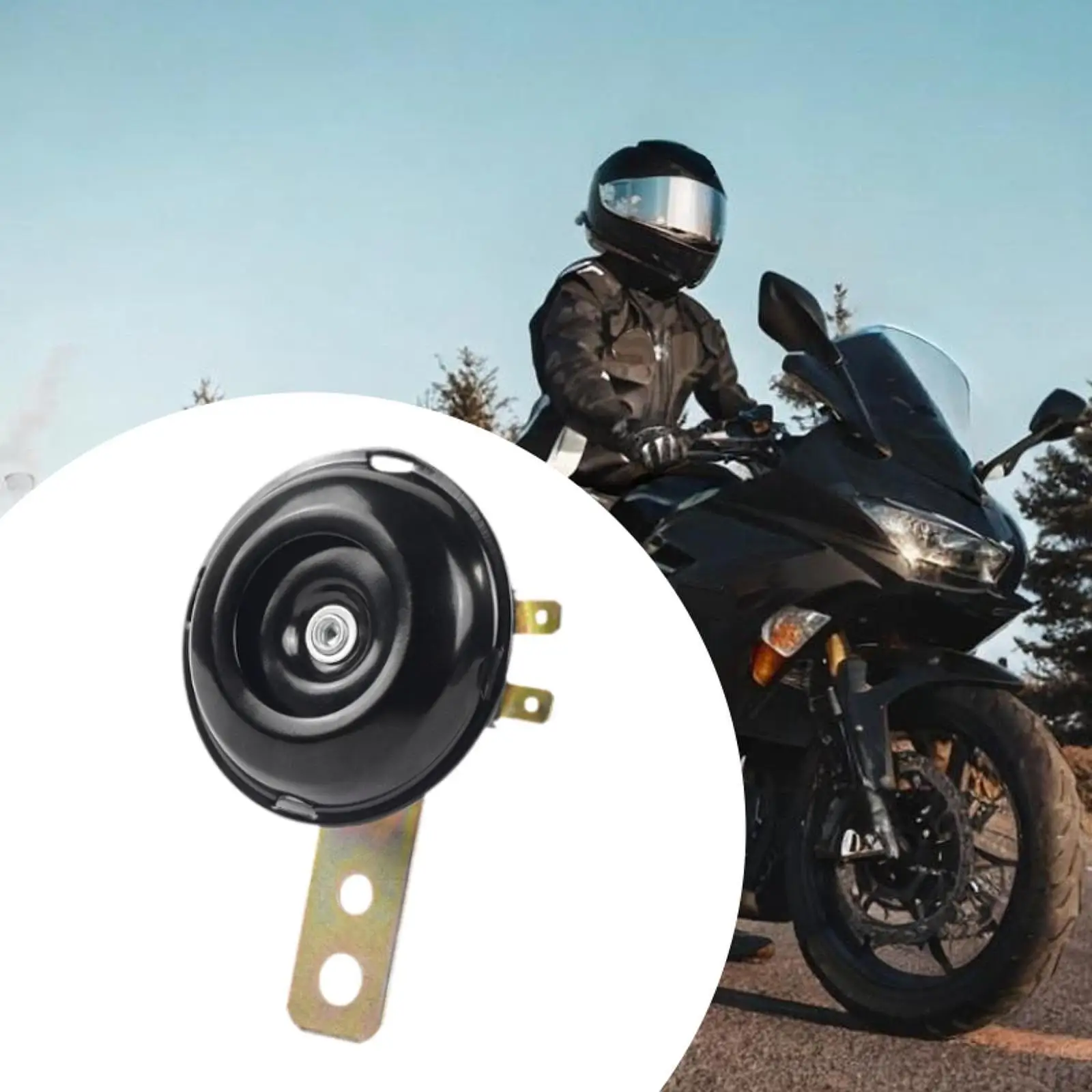 

Motorcycle Electric Horn Sturdy Automotive Accessories Replacement Tricycle Modification Loudspeaker for Scooter Motorcycle