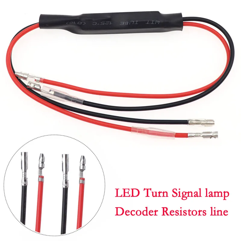 2/4pcs 12V Motorcycle Signal Lamp Turn Signal Indicator Motorcycle LED Load Resistor Flasher For Yamaha/Honda/Suzuki