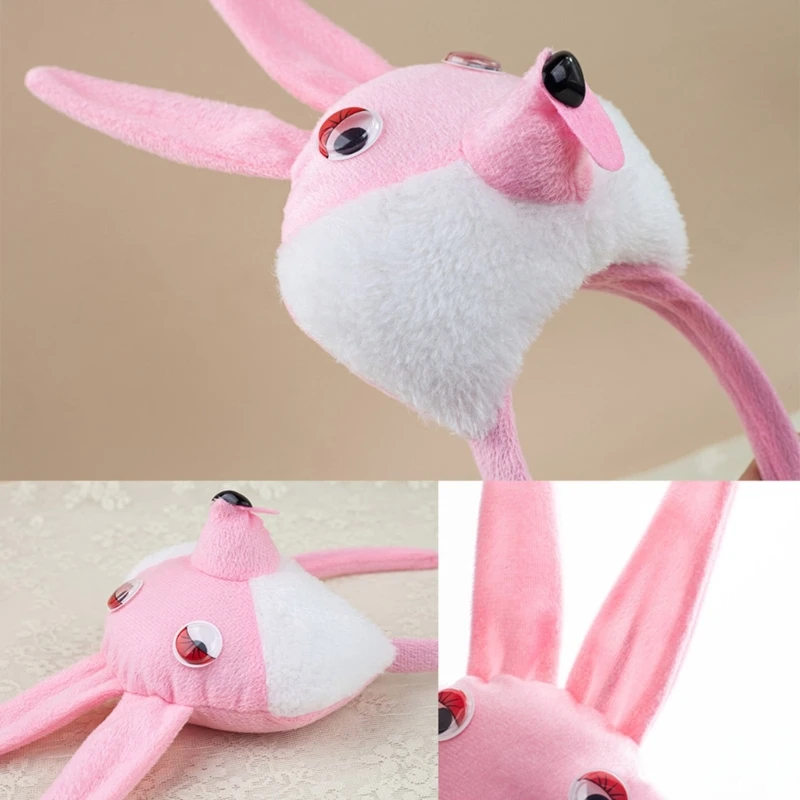 Easter Bunnies Costume Accessories Ear Headband,Tail Halloween Cosplay Props