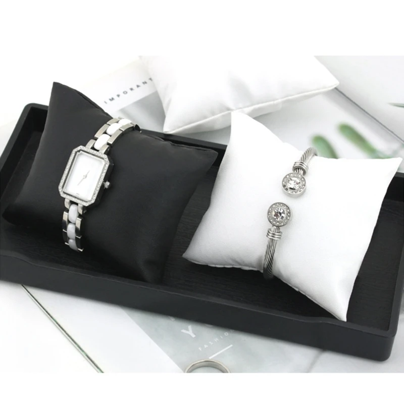 Small Bracelets Pillows Watch Pillows Jewelry Displays Pillows Bangle Pillows PU Leather Material for Shop Display Dropshipping