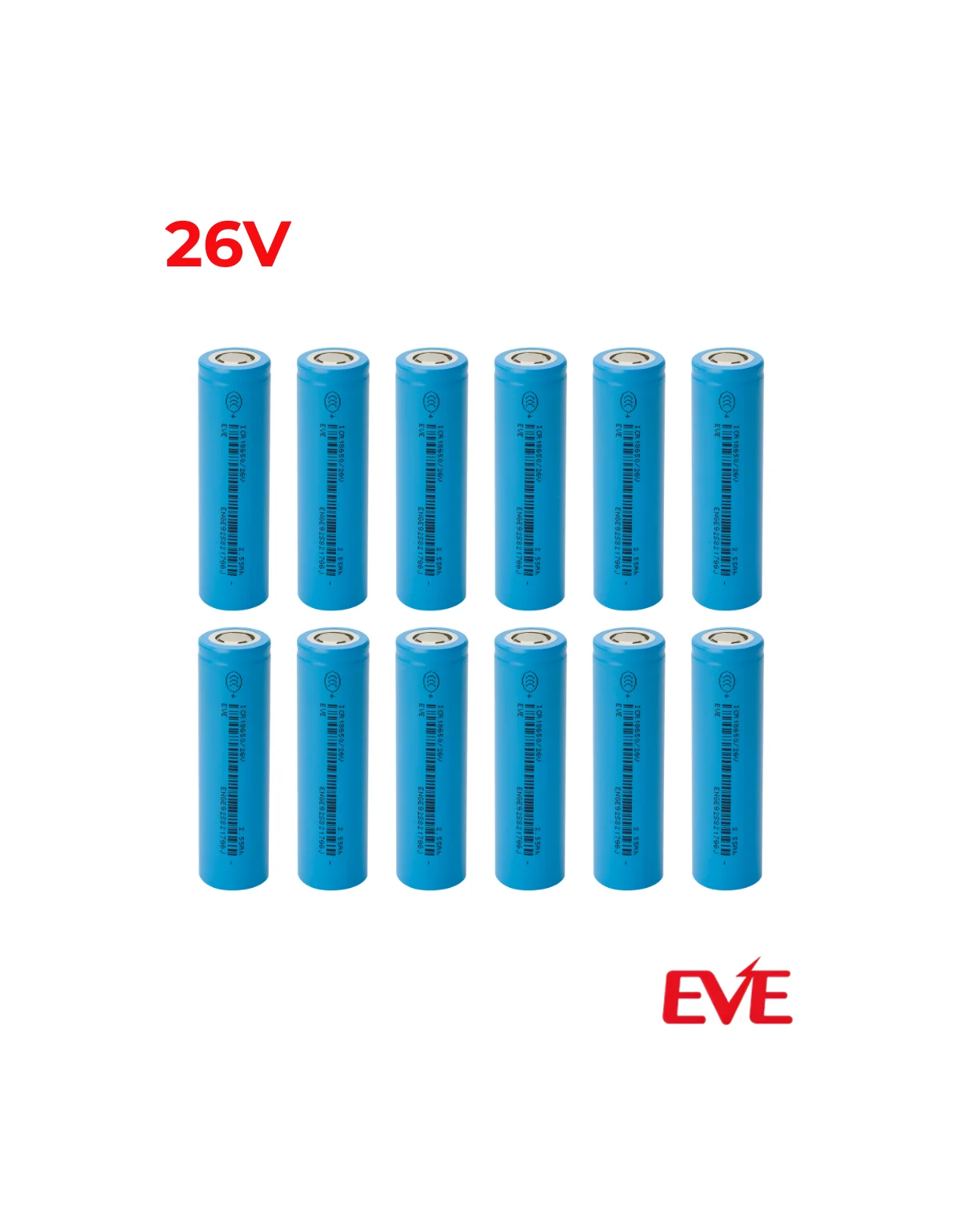 12-kit-li-ion-eve-rechargeable-batteries-18650-2550mah-36v-26v