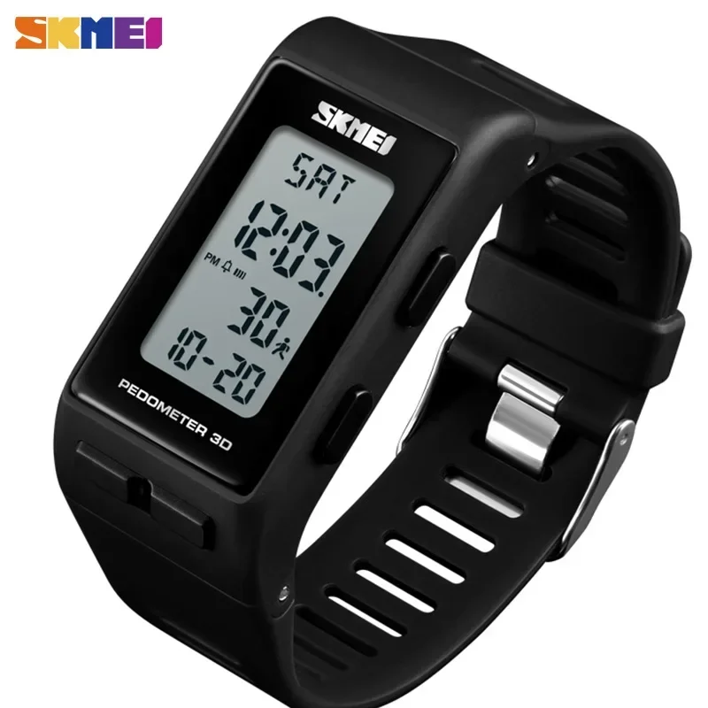 SKMEI 1363 Sport Watch Calories Digital Wristwatches For Mens Ladies Fashion Waterproof Bracelet reloj with LED Pedometer 3D