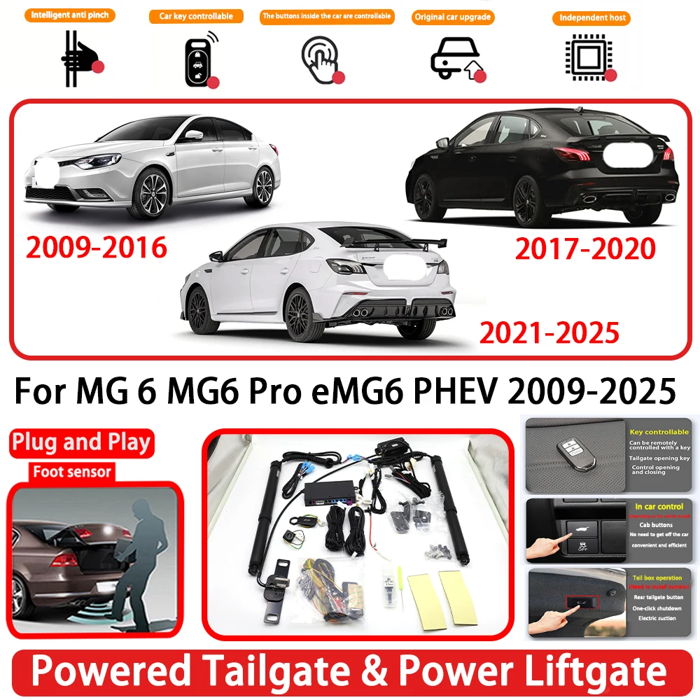 for MG 6 MG6 Pro eMG6 PHEV 2009-2025 OEM Plug and Play Auto Powered Tailgate Power Liftgate Rear Trunk Opener System