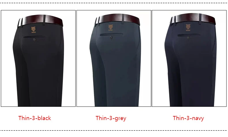 29-42 Herren Sommer Dünne Mode Business Casual Anzughose Lange Hosen Herren Elastische Gerade Ärmel Formelle Hosen Plus Größe 28-40 – Detail 7