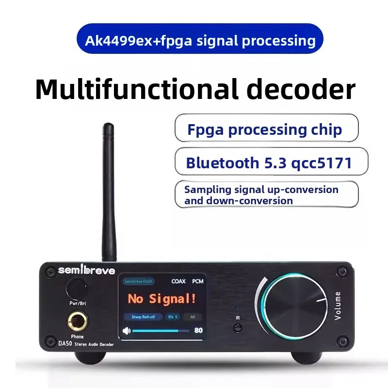 Semibreve DA50 DA50Pro HiFi Fever DAC Decoder AK4499EX Balanced XMOS 316 MQA Upsampling Audio Converter