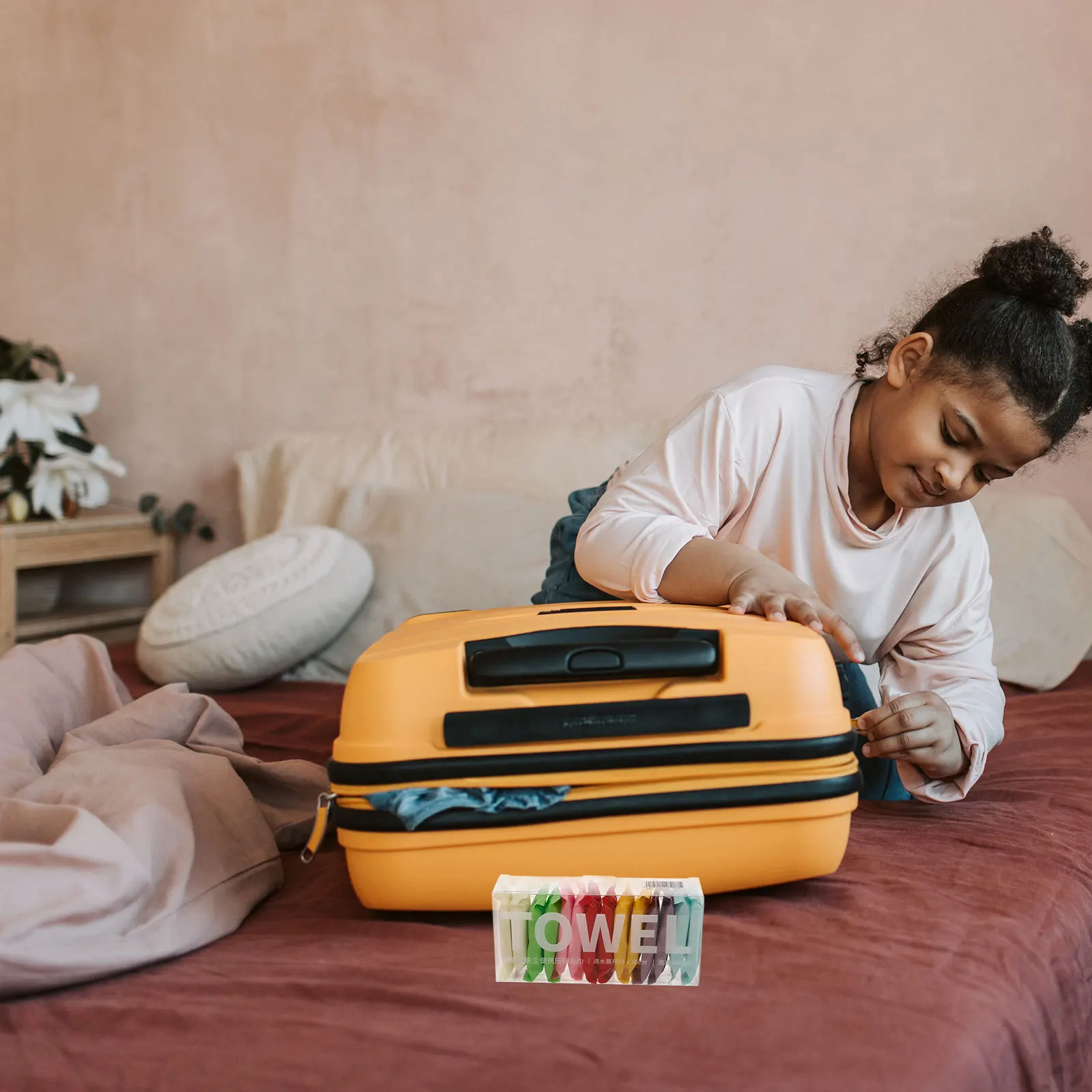 

70Pcs Compressed Towels Portable Disposable Face Washcloths Thick Large Soft Travel Camping Hiking Cotton Mini Coin Wipes