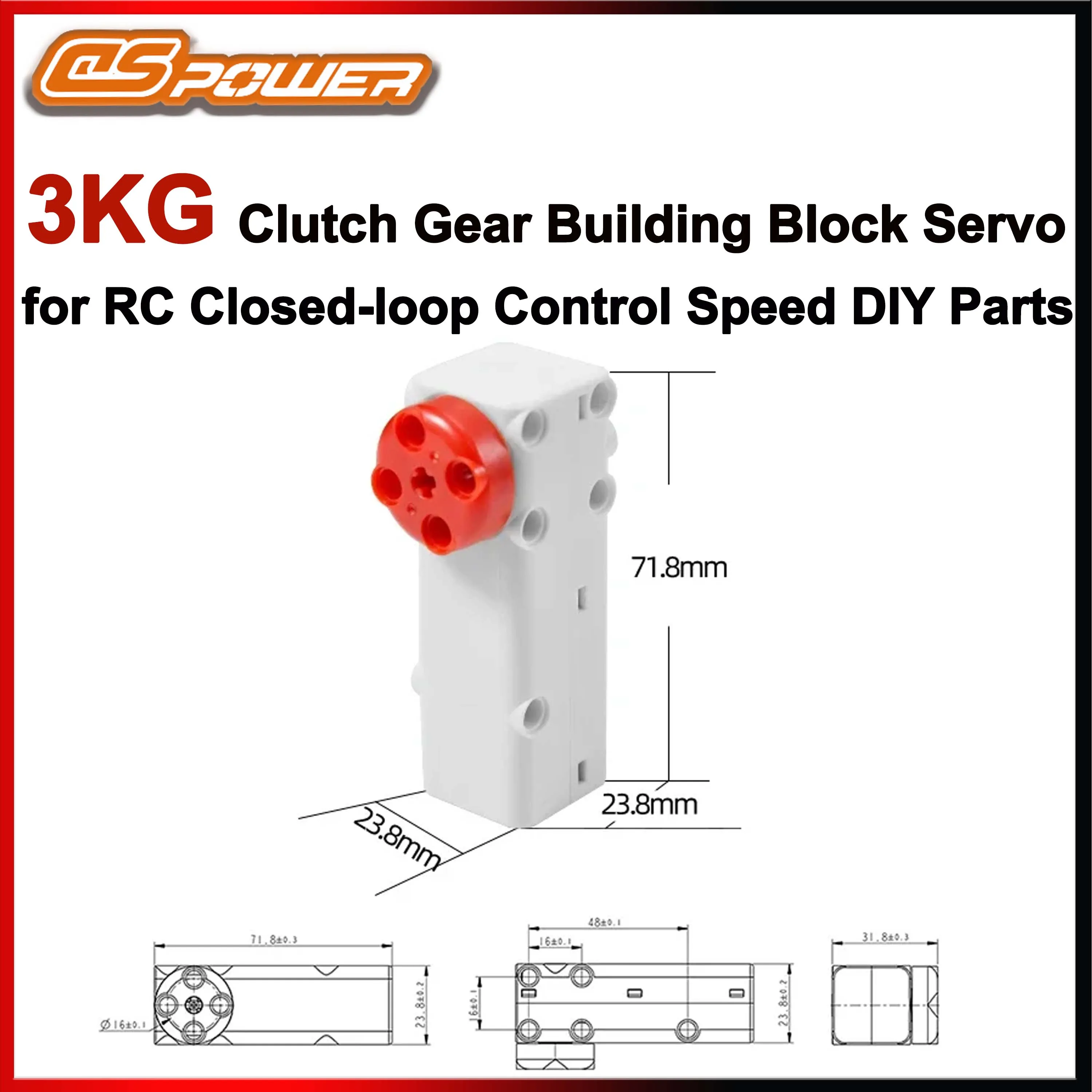 

DSPOWER 3 кг, строительный блок сцепления, сервопривод TTL, программируемый 3-7 В для управления скоростью с замкнутой контурой, игрушка для детей и взрослых, подарок, детали для самостоятельного изготовления