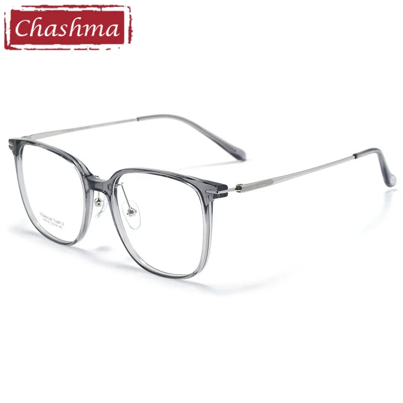 

Chashma Elegant Ultra Light Men Prescription Glasses Frame TR 90 Titanium Women Gafas Big Circle Spectacle for Recipe Lenses