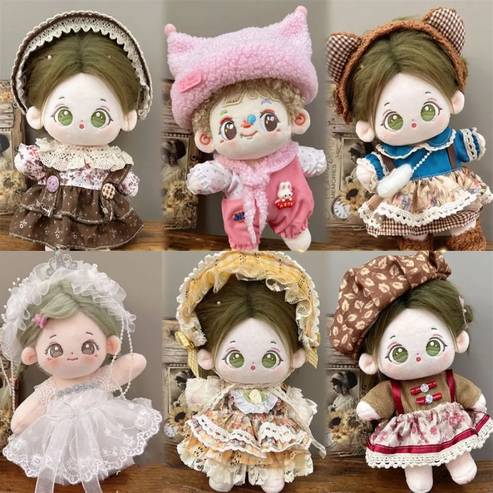 Cartoon Headband Doll Lovely Clothes Cute 9 Styles Plush Dolls Clothes Fashion Dresses Skirt Plush Dolls Clothes Accessories