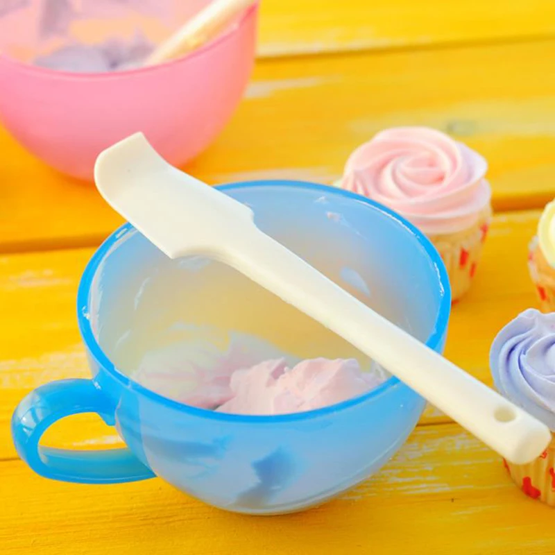 1pcs Silicone Cake Cream Spatula Mixing Scraper Brush Butter Baking Accessories