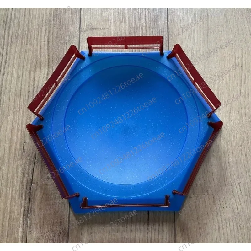 XD168-16 Blu-rosso FOR Beyblade Arena Stadium Stadium Blue Dark Red Hexagonal Battle Arena Plate