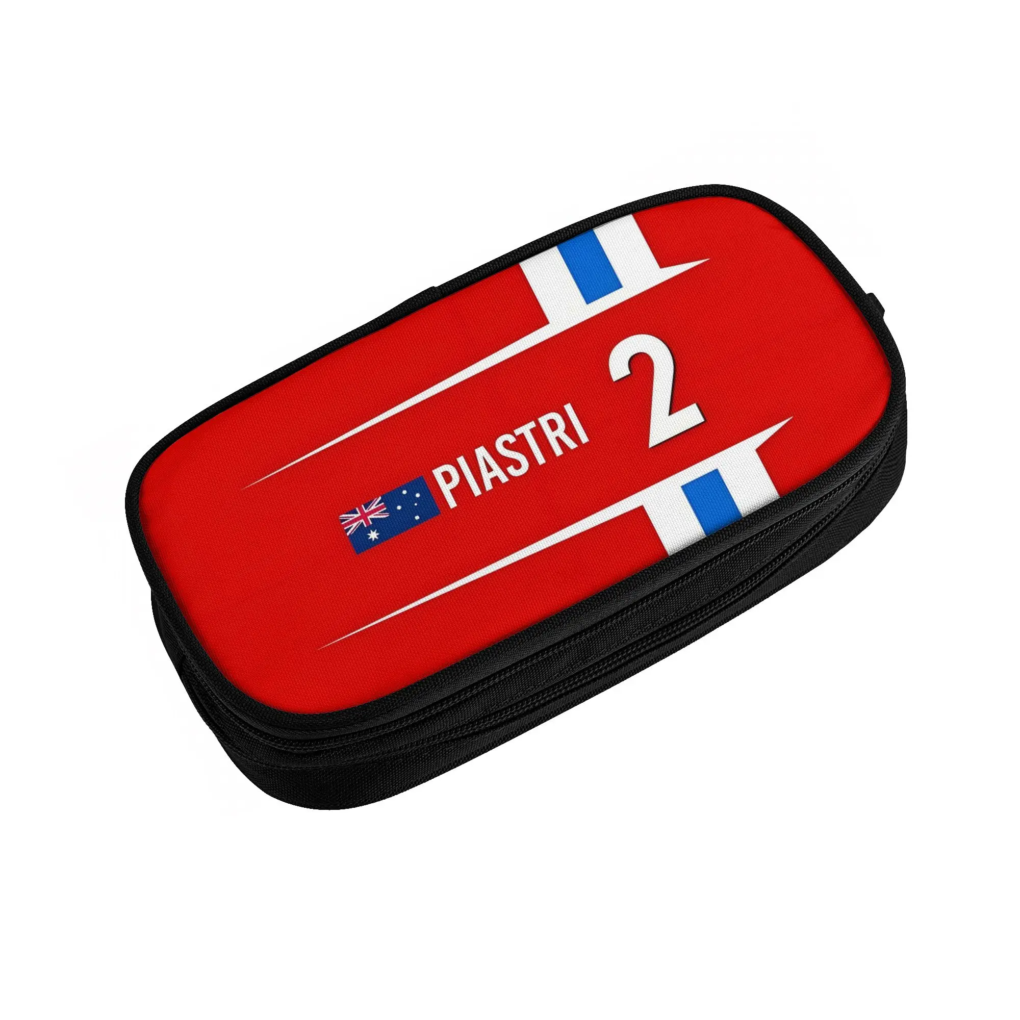 Kawaii Australian O-Oscars P-Piastris Racing Driver Pencil Case for Girls Boys Large Storage Pencil Pouch Stationery