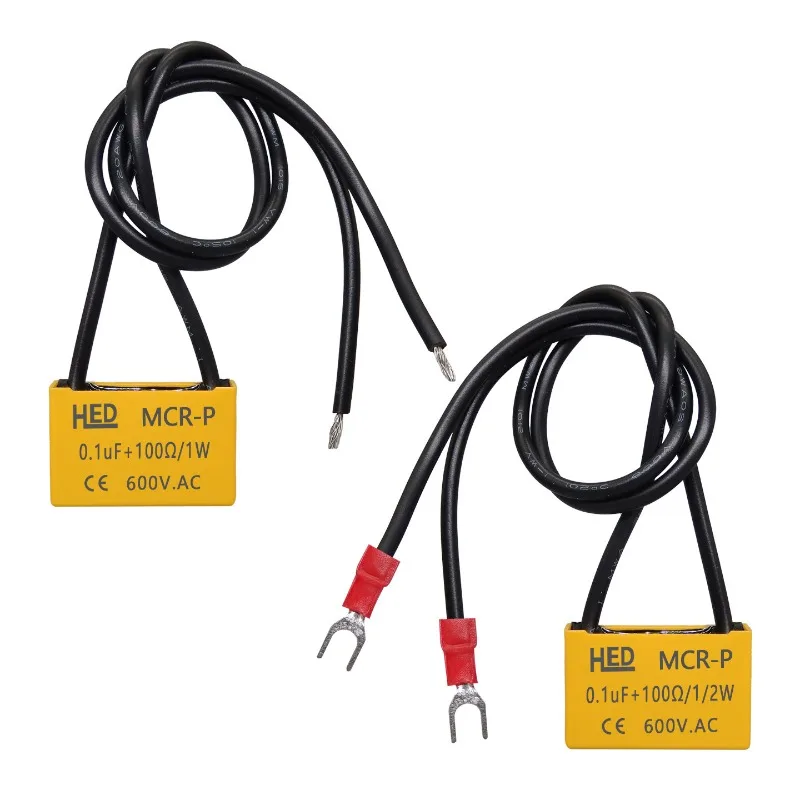 RC RC Arc Extinguisher 0.1UF + 100R 1/2W 600V Anti-interference Surge Suppression Absorption Relay Protection