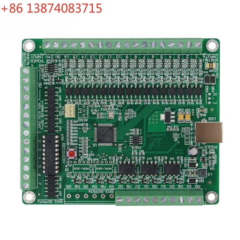 LF77-AKZ250-USB3-NPN 3 Axis 5 Axis Mach3 Motion Controller Mach3 USB Controller For CNC Engraving Machines
