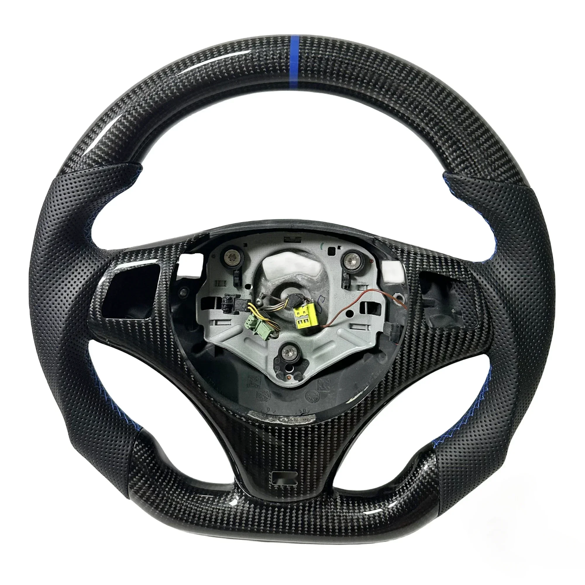 Real Glossy  Customsized Carbon Fiber Steering Wheel for BMW E90 E92 E93 E87 E8X