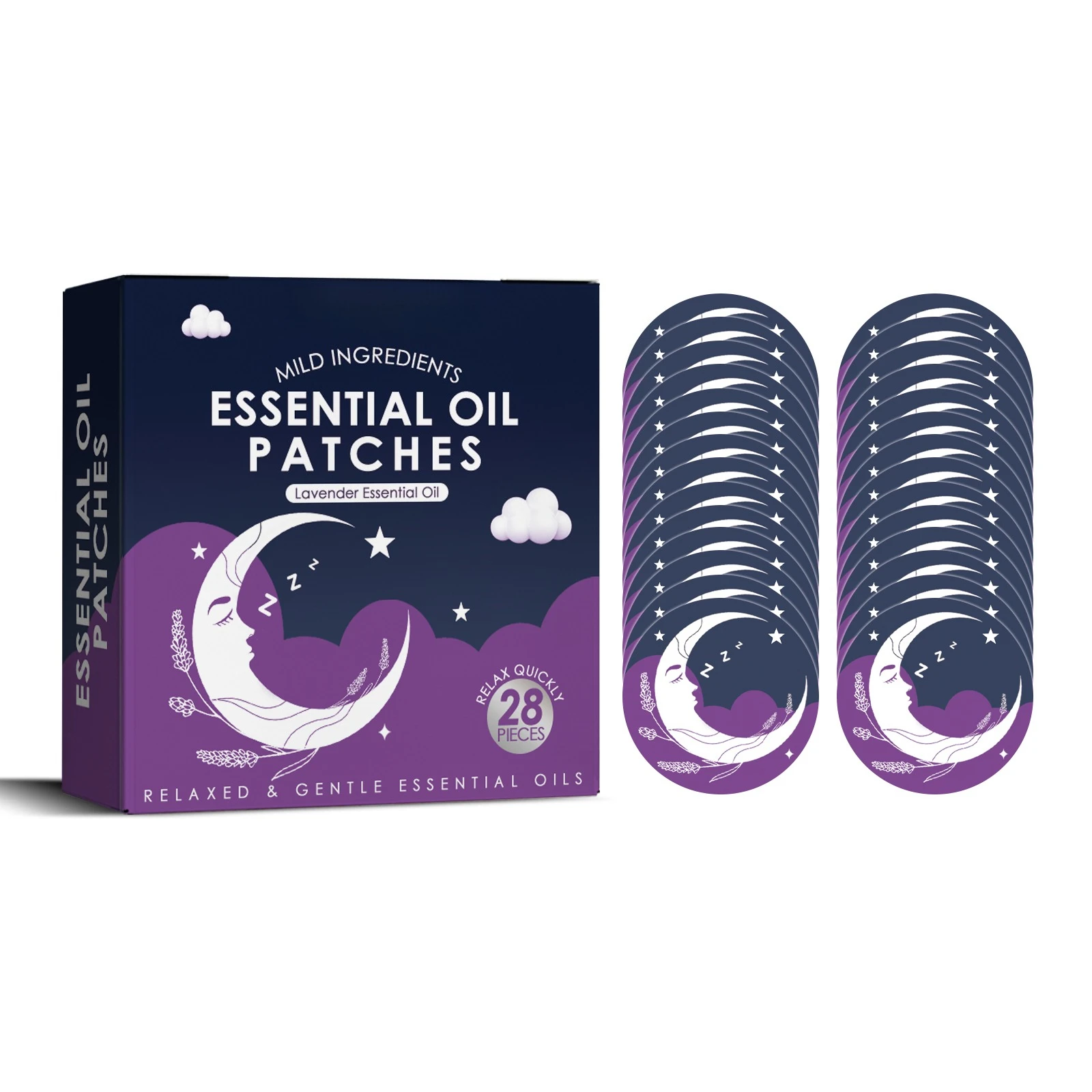 

Essential oil good night sticker, care to help you fall asleep quickly, relieve physical stress, fatigue and discomfort, sleep sticker