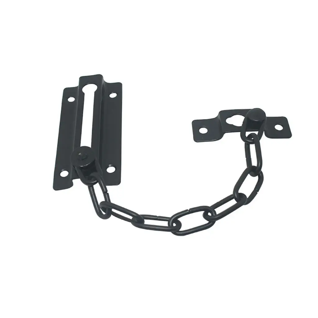 

Quality 1 set Security Lock Steel with Screws Chain Bolt Door Chain Sliding Door Lock Door Hardware Door Safety Guard