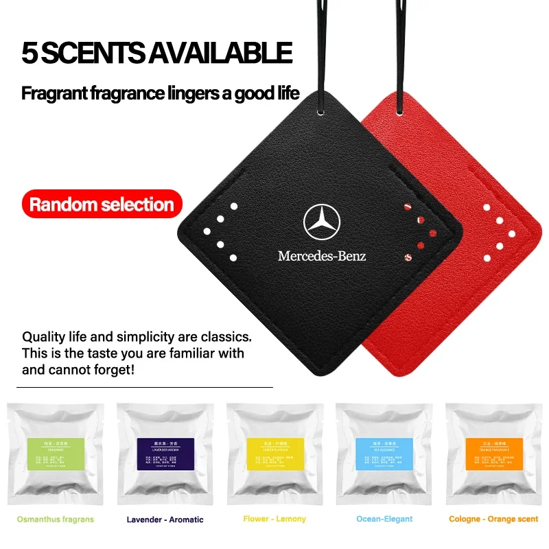 Car Interior Pendant Aromatherapy Room Deodorant Sachet Car Styling For Mercedes Benz W212 W211 W213 W203 W205 A C E B S R Class